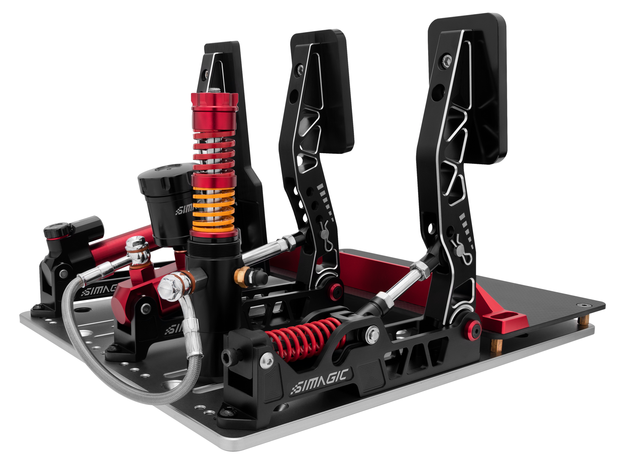 Simagic P2000-R Hydraulic 3-Pedal Set – EG Evolved Simulator Rigs