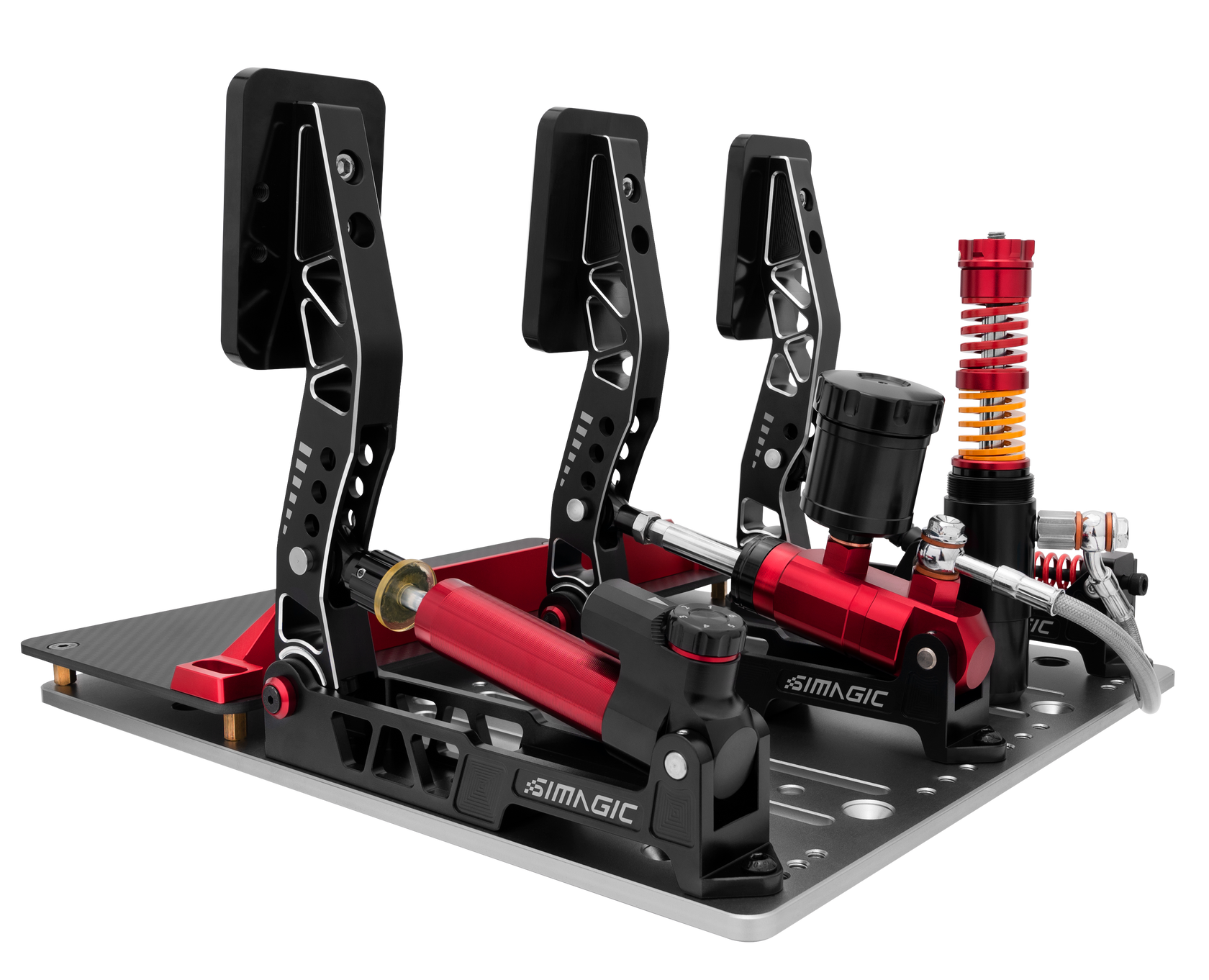 Simagic P2000-R Hydraulic 3-Pedal Set – EG Evolved Simulator Rigs