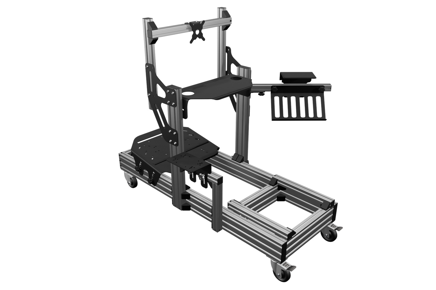 EG-R GTR Single Monitor Aluminium Rig