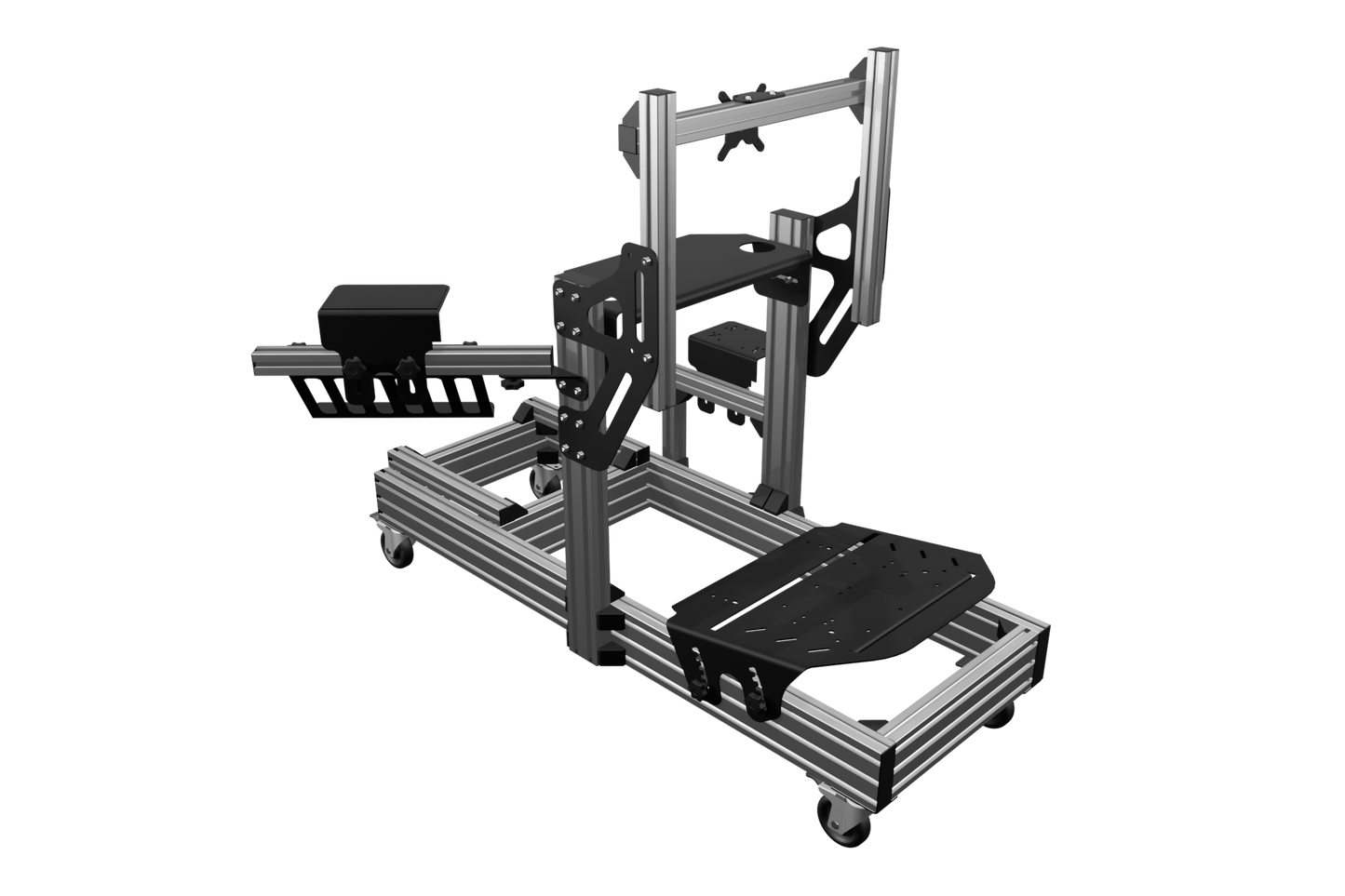 EG-R GTR Single Monitor Aluminium Rig