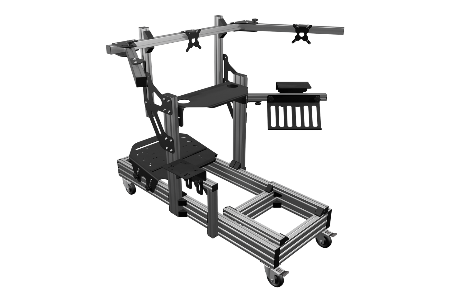 EG-R GTR Triple Monitor Aluminium Rig