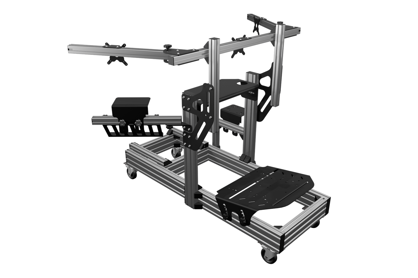 EG-R GTR Triple Monitor Aluminium Rig