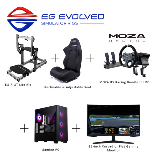 Complete Setup - MOZA R3 or R5 Bundle for PC